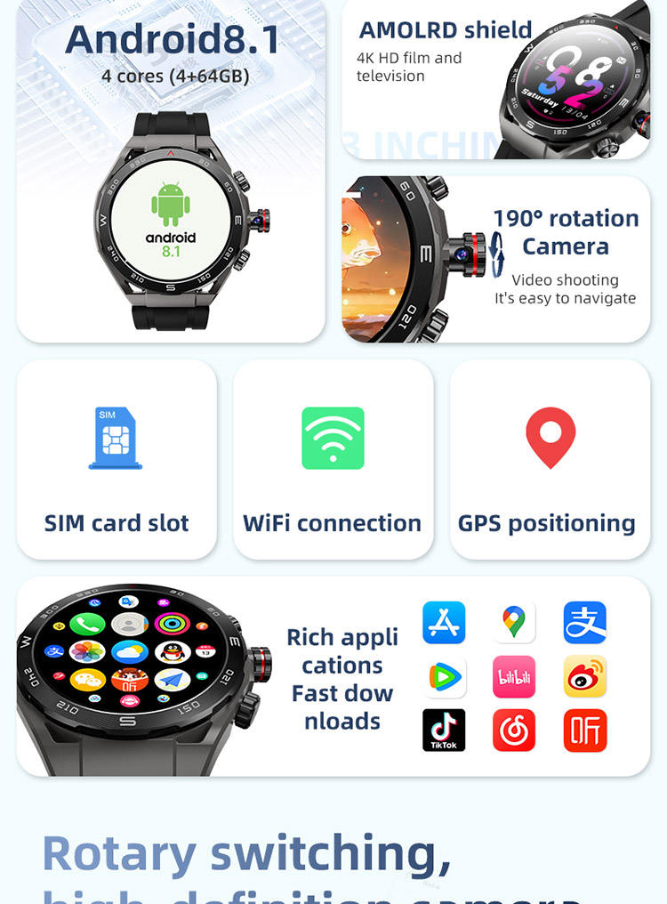 HW18 Call Smart Watch, HW18 Call2 4G Smart Watch, HW18 Android Smartwatch, Sim Card Smartwatch, NFC Smart Watch, GPS Smart Watch, Wifi Smart Watch,4G Sim Card Smartwatch, Call Smart Watch, SIM Cards Smart Watch